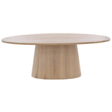 Elina Oval Dining Table, Light Oak