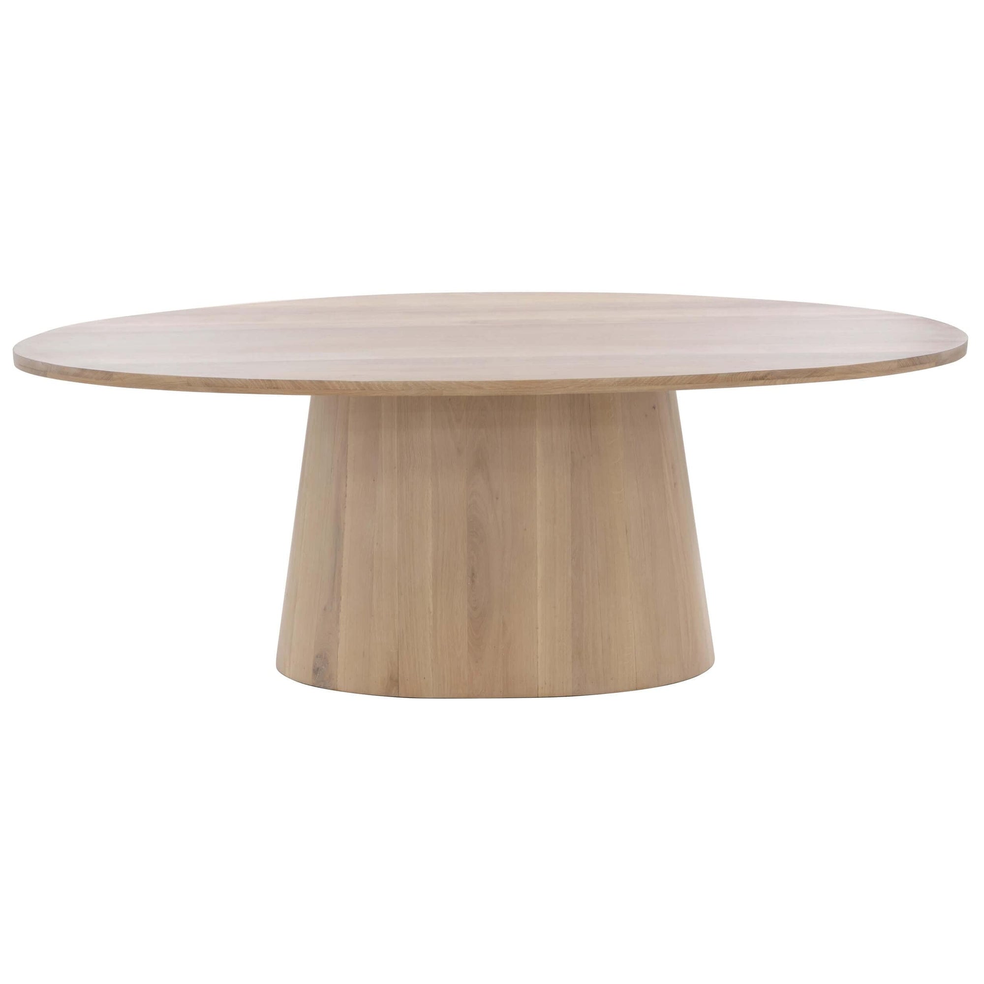 Elina Oval Dining Table, Light Oak High Fashion Home