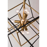 Roundout 12 Light Pendant, Aged Brass - Lighting - High Fashion Home