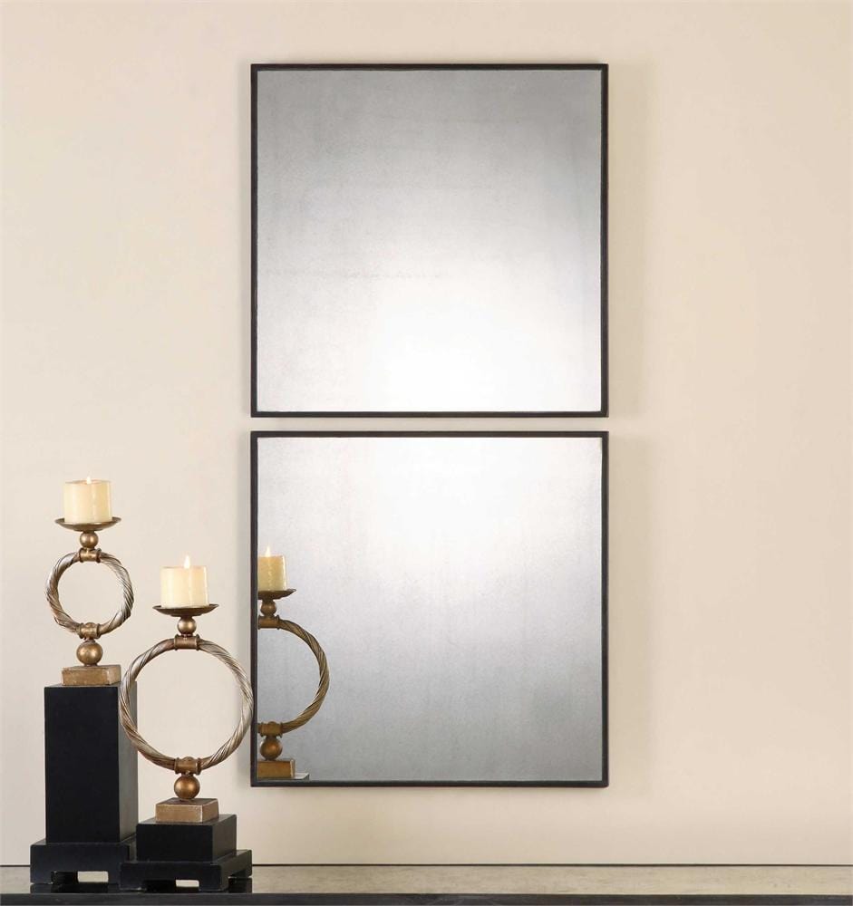 Matty Mirrored Squares, Set of 2 – High Fashion Home