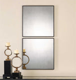 Matty Mirrored Squares, Set of Two - Accessories - High Fashion Home