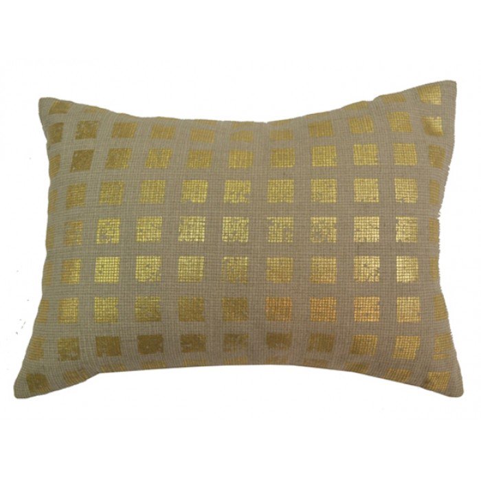 Cloud 9 Sovereign Natural Linen with Gold Pillow - Accessories - Pillows