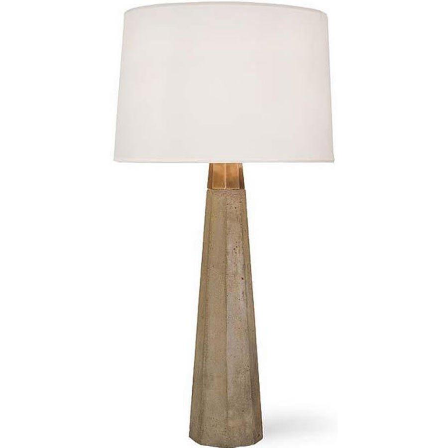 Concrete And Brass Table Lamp - Lighting - High Fashion Home
