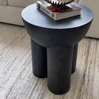 Sante End Table, Raw Black by Four Hands