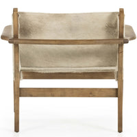 River Leather Sling Chair, Buff-Furniture - Chairs-High Fashion Home