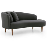 Luna LAF Chaise, Fiqa Boucle Charcoal by Four Hands