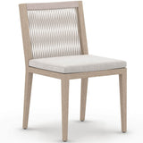 Sherwood Outdoor Dining Chair, Stone Grey/Washed Brown-Furniture - Dining-High Fashion Home