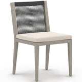 Sherwood Outdoor Dining Chair, Faye Sand/Weathered Grey-Furniture - Dining-High Fashion Home