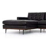 Lexi LAF Leather Sectional, Sonoma Black-Furniture - Sofas-High Fashion Home
