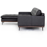 Lexi LAF Leather Sectional, Sonoma Black-Furniture - Sofas-High Fashion Home