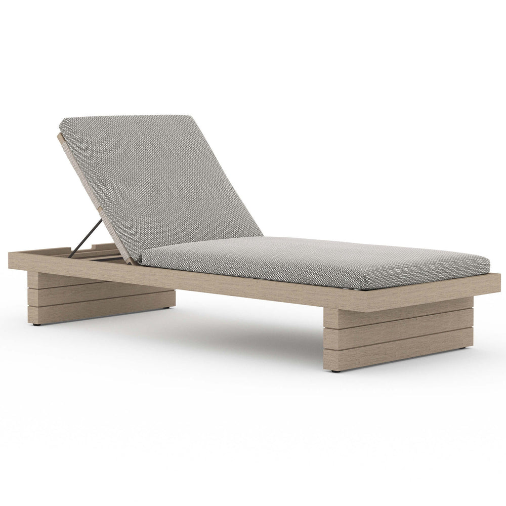 Leroy Outdoor Chaise, Faye Ash/Washed Brown-Furniture - Chairs-High Fashion Home