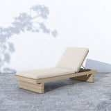 Leroy Outdoor Chaise, Faye Sand/Washed Brown-Furniture - Chairs-High Fashion Home
