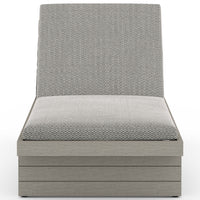 Leroy Outdoor Chaise, Faye Ash/Weathered Grey-Furniture - Chairs-High Fashion Home