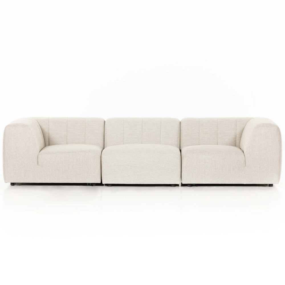 Gwen Outdoor 3-Piece Sectional, Faye Sand-Furniture - Sofas-High Fashion Home