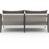 Sherwood 63" Outdoor Sofa, Charcoal/Bronze-Furniture - Sofas-High Fashion Home