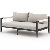 Sherwood 63" Outdoor Sofa, Stone Grey/Bronze-Furniture - Sofas-High Fashion Home