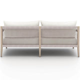 Sherwood 63" Outdoor Sofa, Natural Ivory/Washed Brown-Furniture - Sofas-High Fashion Home