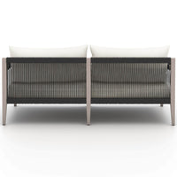 Sherwood 63" Outdoor Sofa, Natural Ivory/Weathered Grey-Furniture - Sofas-High Fashion Home