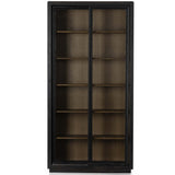 Normand Cabinet, Distressed Black-Furniture - Storage-High Fashion Home
