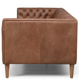 Williams Leather Sofa, Washed Chocolate-High Fashion Home