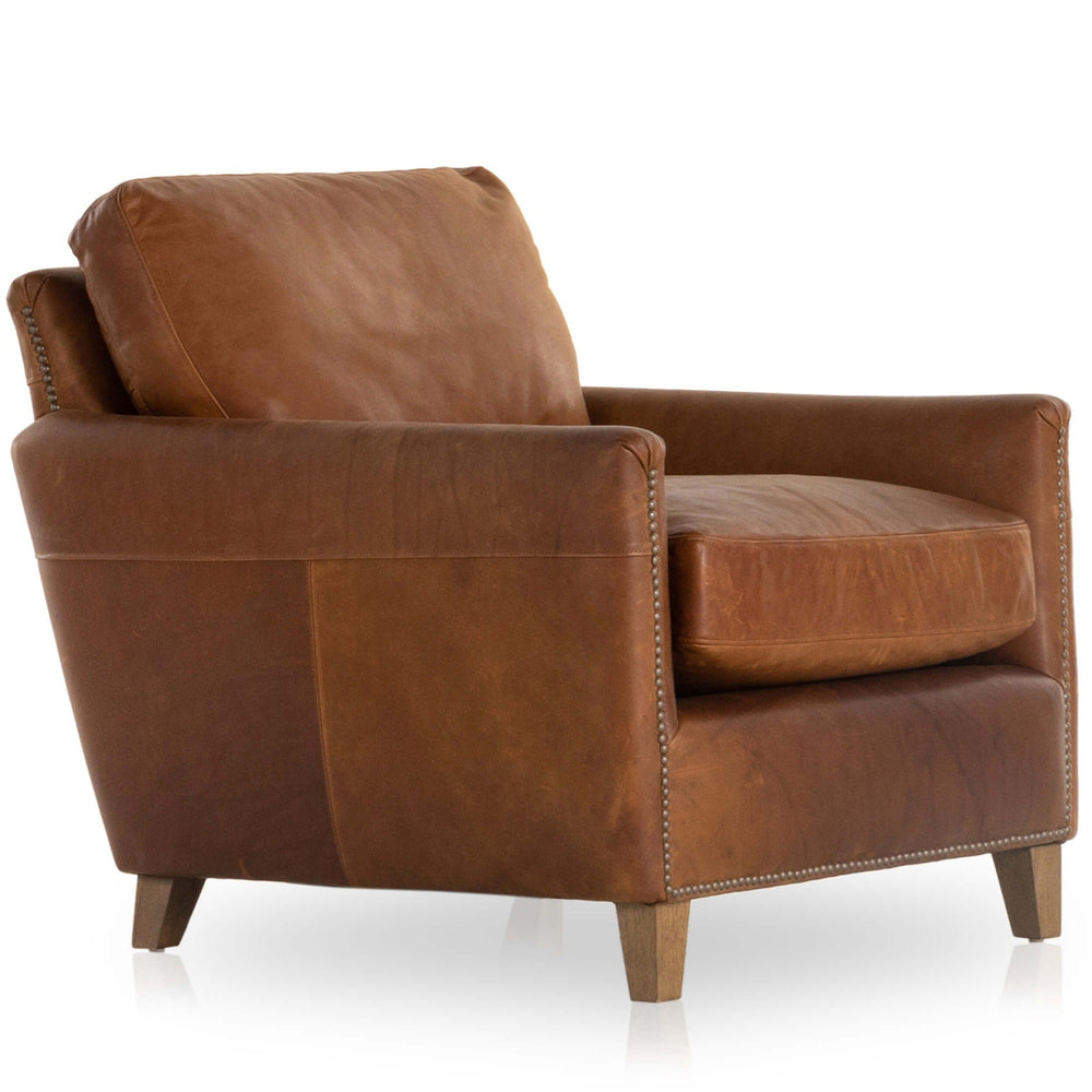 Chet Leather Chair, Heriloom Sienna