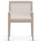 Sherwood Outdoor Dining Arm Chair, Faye Sand/Washed Brown-Furniture - Dining-High Fashion Home