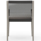 Sherwood Outdoor Dining Arm Chair, Stone Grey/Weathered Grey-Furniture - Dining-High Fashion Home