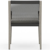 Sherwood Outdoor Dining Arm Chair, Faye Ash/Weathered Grey-Furniture - Dining-High Fashion Home