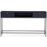 Trey Console Table, Black Wash-Furniture - Accent Tables-High Fashion Home