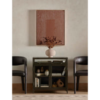 Shadow Box Entry Cabinet, Gunmetal-Furniture - Storage-High Fashion Home