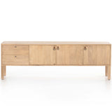 Isador Media Console, Dry Wash Poplar-Furniture - Storage-High Fashion Home