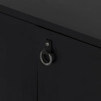 Isador Media Console, Black Wash Poplar-Furniture - Storage-High Fashion Home