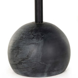 Viola Accent Table, Black Marble
