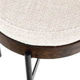 Edwyn Small Ottoman, Gibson Wheat-Furniture - Chairs-High Fashion Home