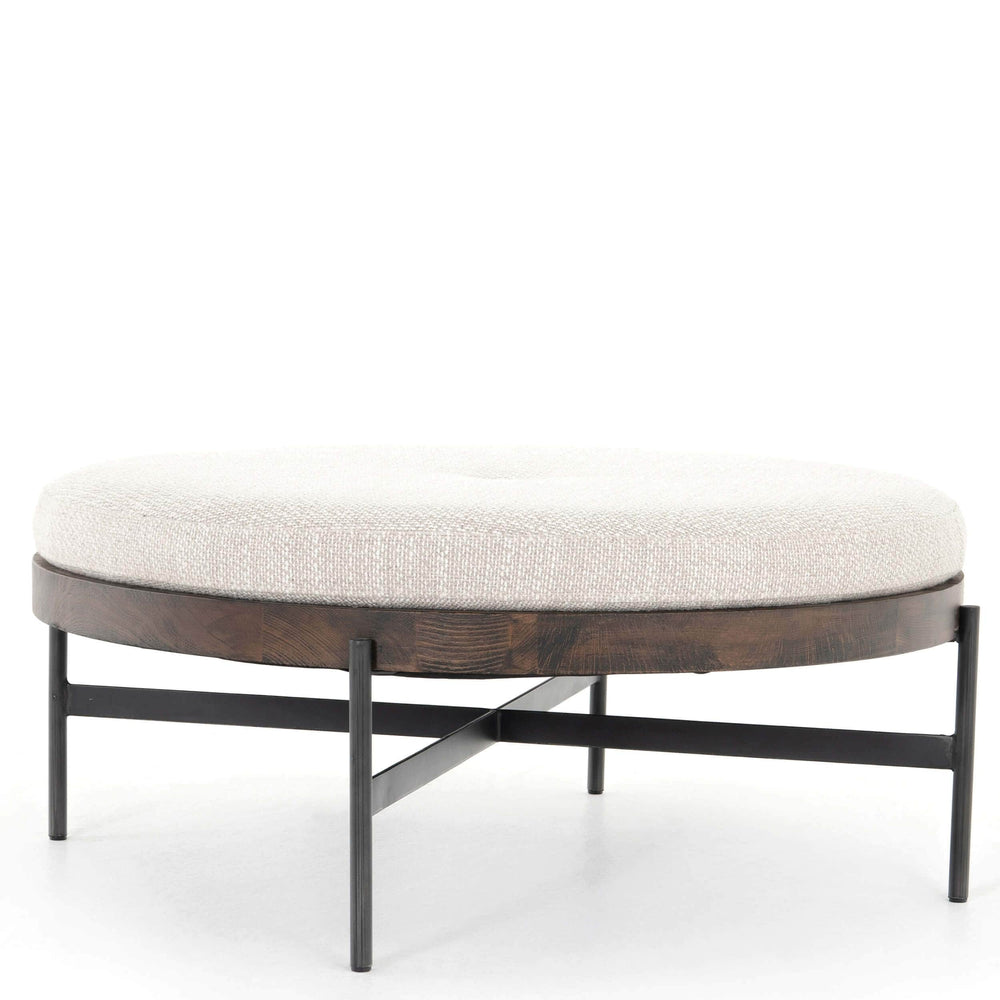 Edwyn Large Ottoman, Gibson Wheat-Furniture - Chairs-High Fashion Home