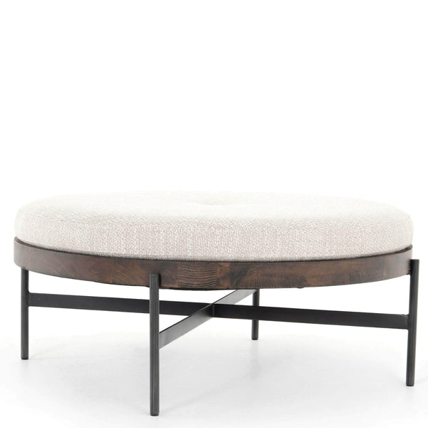 Edwyn Large Ottoman in Gibson Wheat by Four Hands | Ottoman | High