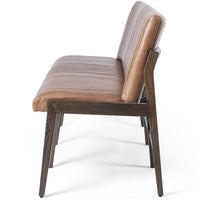Alice Leather Dining Bench, Sonoma Chestnut-Furniture - Dining-High Fashion Home