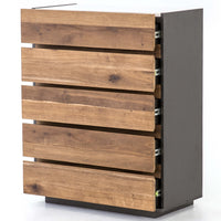 Holland Tall Dresser, Grey Lacquer-Furniture - Storage-High Fashion Home