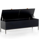 Trey Trunk, Black Wash Poplar-Furniture - Storage-High Fashion Home