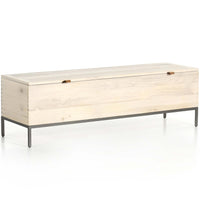 Trey Trunk, Dove Poplar-Furniture - Storage-High Fashion Home