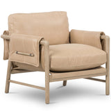 Harrison Leather Chair, Palermo Nude