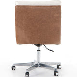 Quinn Leather-Back Desk Chair, Dover Crescent-Furniture - Office-High Fashion Home