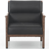 Kempsey Leather Chair, Antique Black