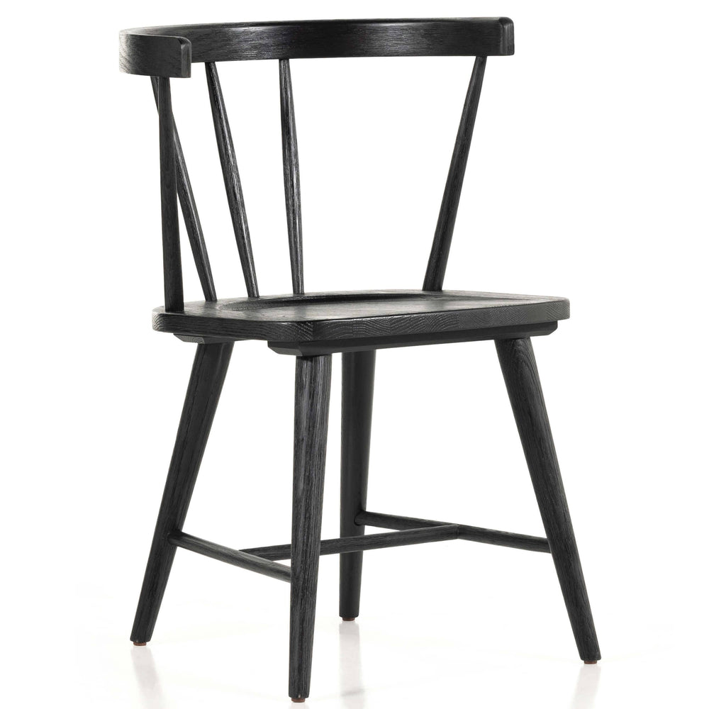 Naples Dining Chair, Black Oak, Set of 2-Furniture - Dining-High Fashion Home