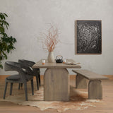Sorrento 94" Dining Table, Aged Drift-Furniture - Dining-High Fashion Home