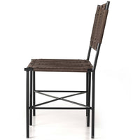 Zeke Leather Accent Bench, Espresso-Furniture - Chairs-High Fashion Home