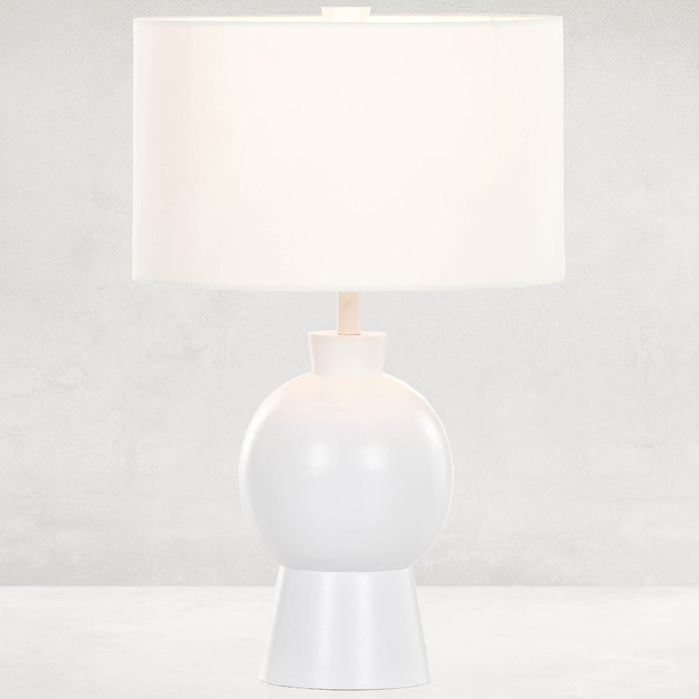 Kelita Table Lamp, Matte White-Lighting-High Fashion Home