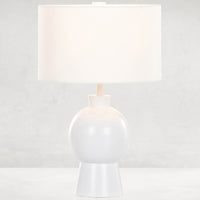 Kelita Table Lamp, Matte White-Lighting-High Fashion Home