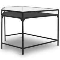 Shadow Box Modular Corner Desk, Black-Furniture - Office-High Fashion Home