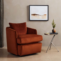 Whittaker Swivel Chair, Bleeker Rust